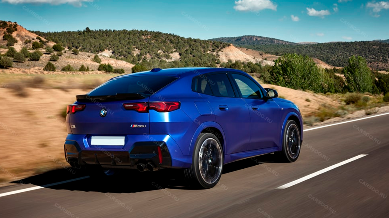 Фото Плавный, мощный вид сбоку bmw X2